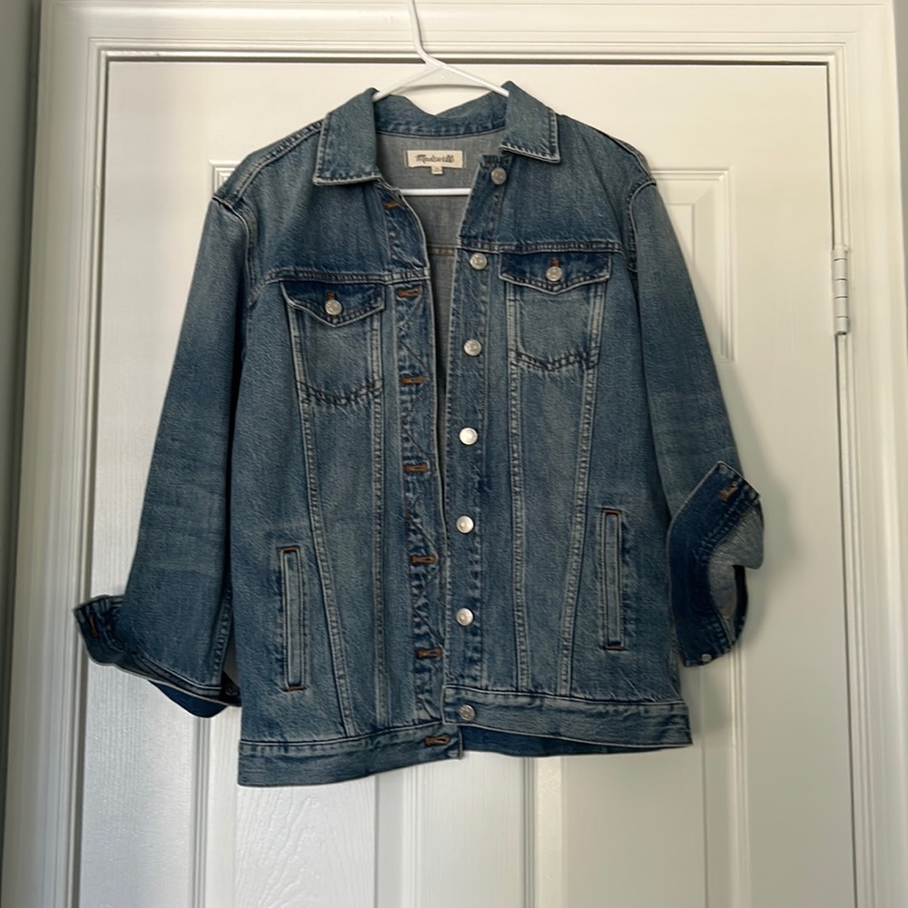 Long/oversized jean jacket